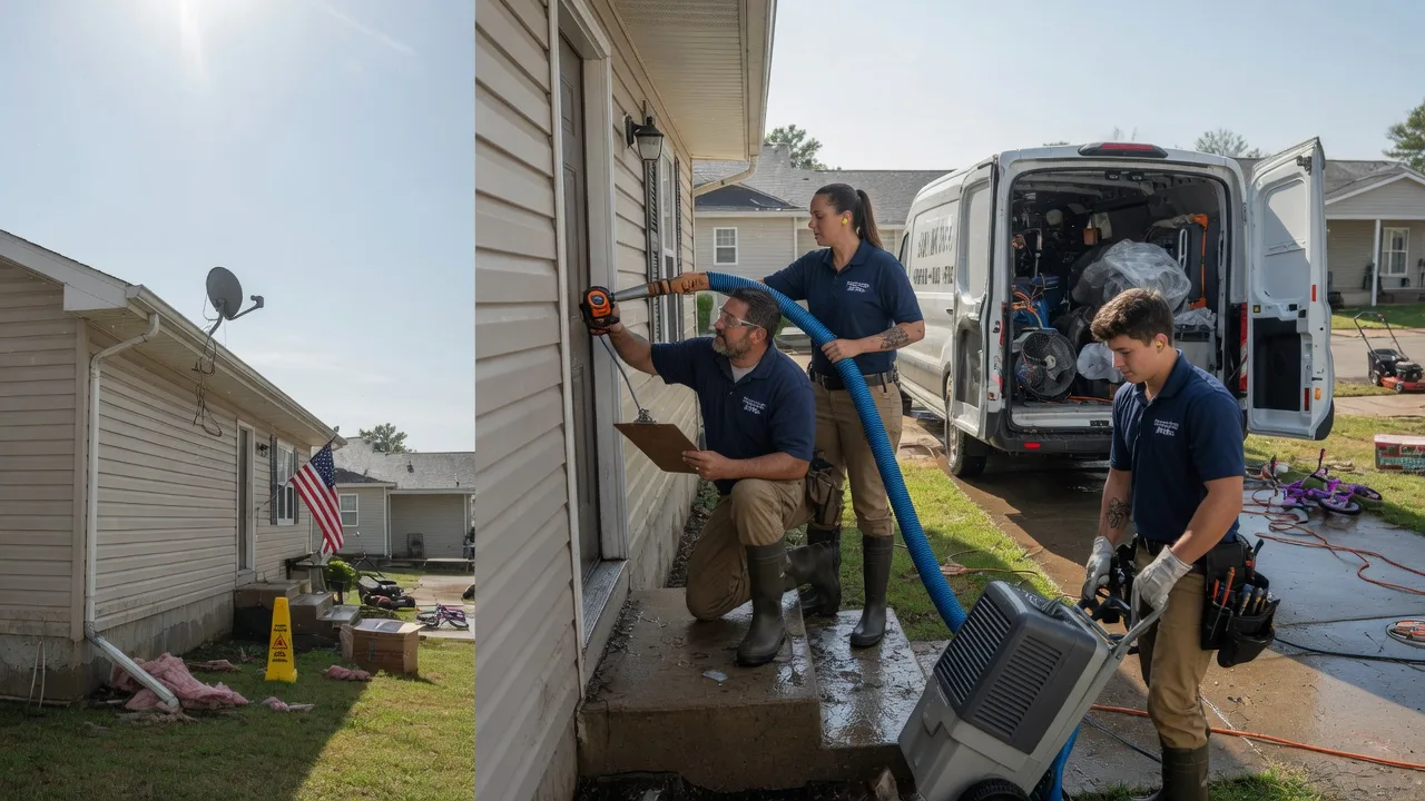 Ceiling Water Damage Restoration in Lincolnville, KS near me